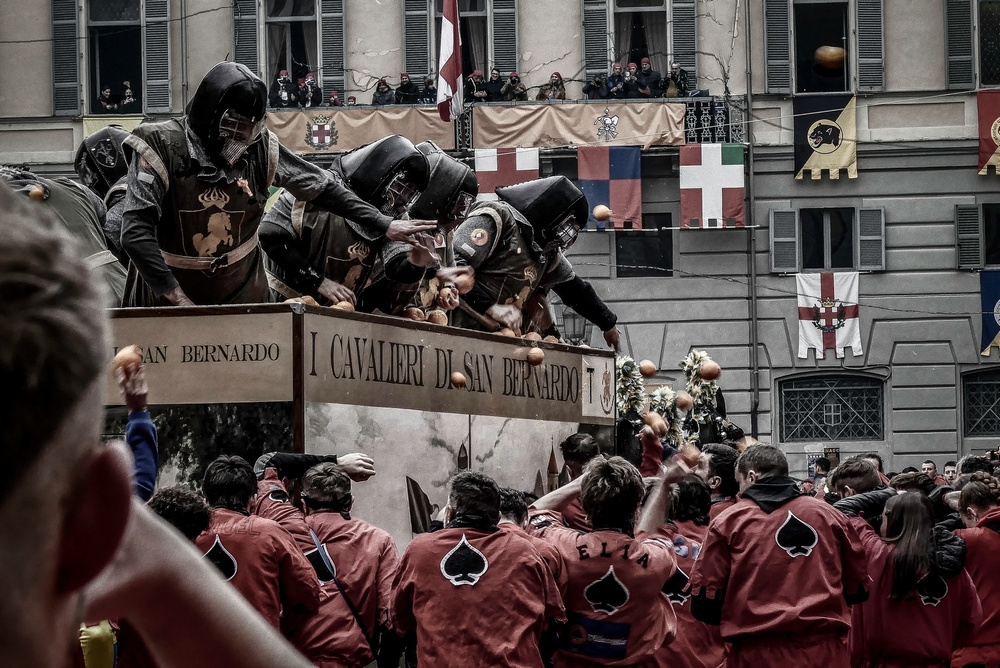 Ivrea (TO) - Storico Carnevale - 2023 - Ivrea (TO) Battaglia delle arance