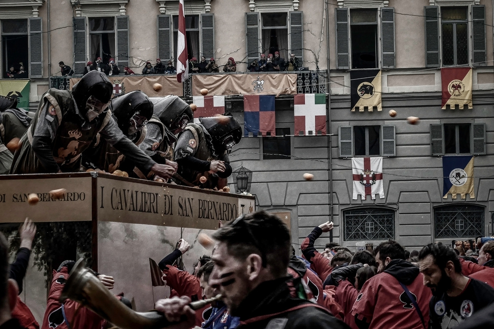 Ivrea (TO) - Storico Carnevale - 2023 - Ivrea (TO) Battaglia delle arance