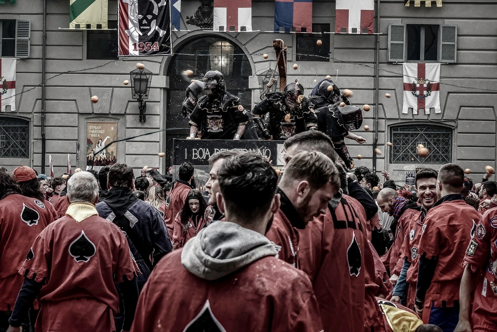 Ivrea (TO) - Storico Carnevale - 2023 - Ivrea (TO) Battaglia delle arance