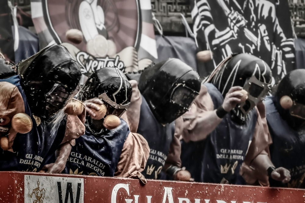 Ivrea (TO) - Storico Carnevale - 2023 - Ivrea (TO) Battaglia delle arance