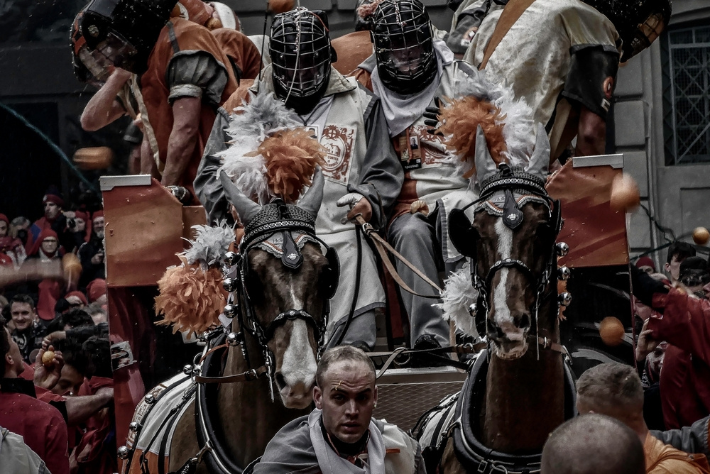 Ivrea (TO) - Storico Carnevale - 2023 - Ivrea (TO) Battaglia delle arance