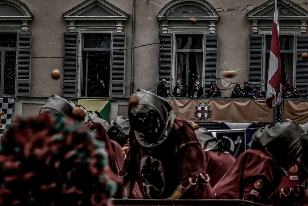 Ivrea (TO) - Storico Carnevale - 2023 - Ivrea (TO) Battaglia delle arance