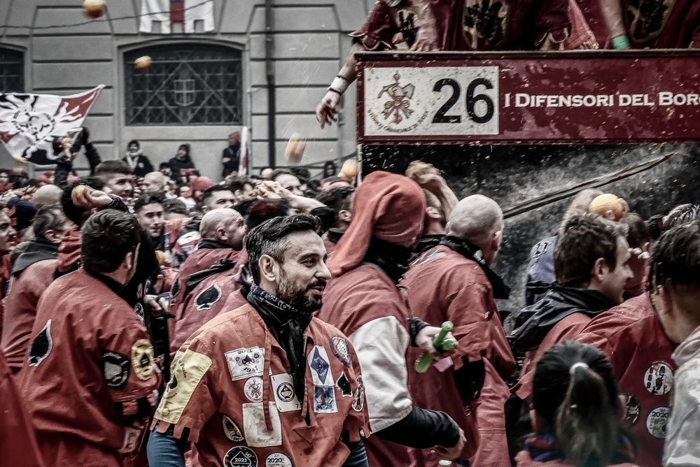 Ivrea (TO) - Storico Carnevale - 2023 - Ivrea (TO) Battaglia delle arance