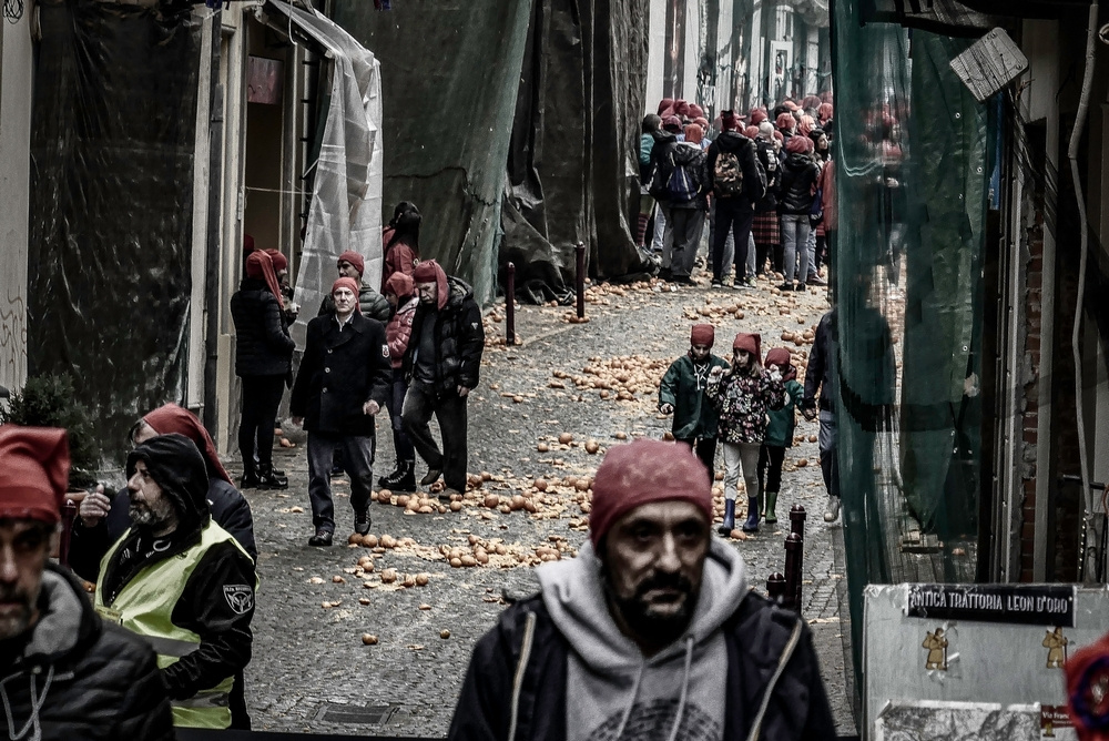 Ivrea (TO) - Storico Carnevale - 2023 - Ivrea (TO) Battaglia delle arance