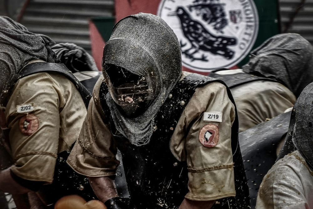 Ivrea (TO) - Storico Carnevale - 2023 - Ivrea (TO) Battaglia delle arance