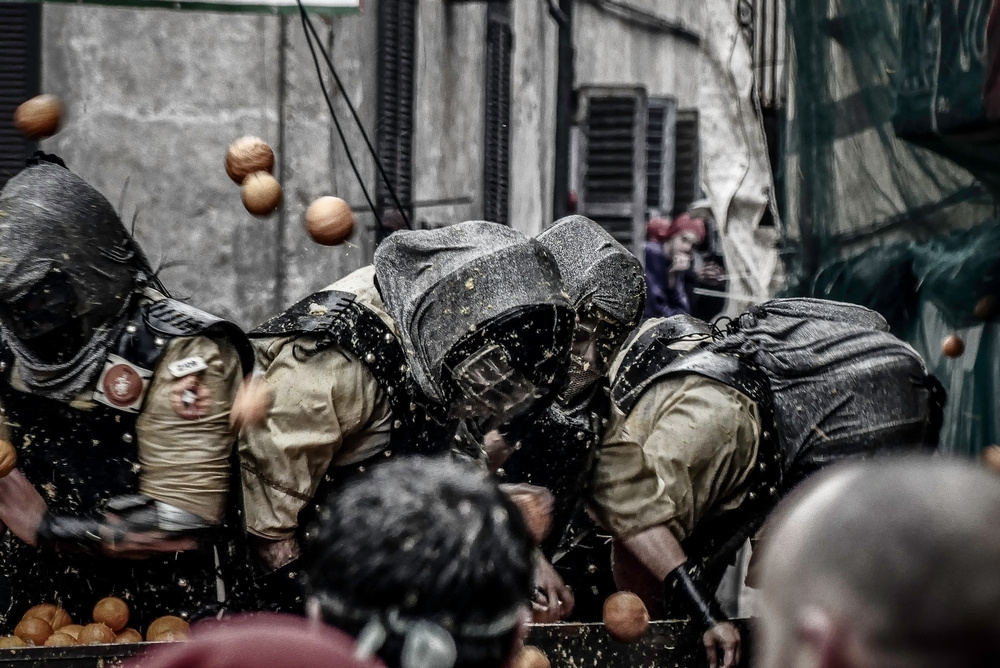 Ivrea (TO) - Storico Carnevale - 2023 - Ivrea (TO) Battaglia delle arance