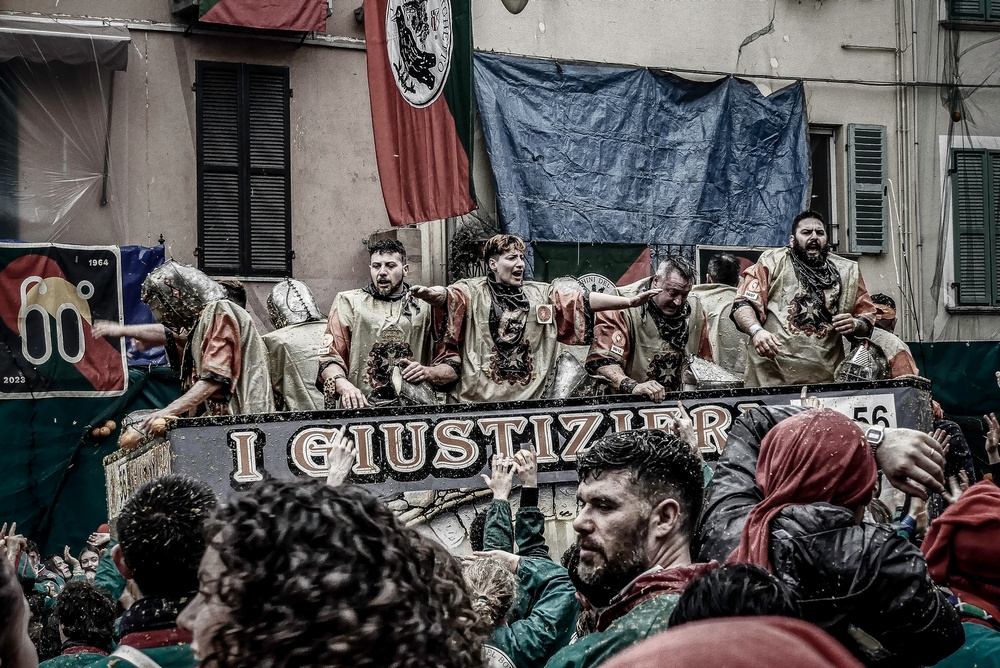 Ivrea (TO) - Storico Carnevale - 2023 - Ivrea (TO) Battaglia delle arance