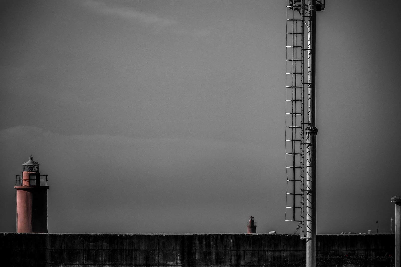 Italia - Liguria (IM) Oneglia - Black and White in Color