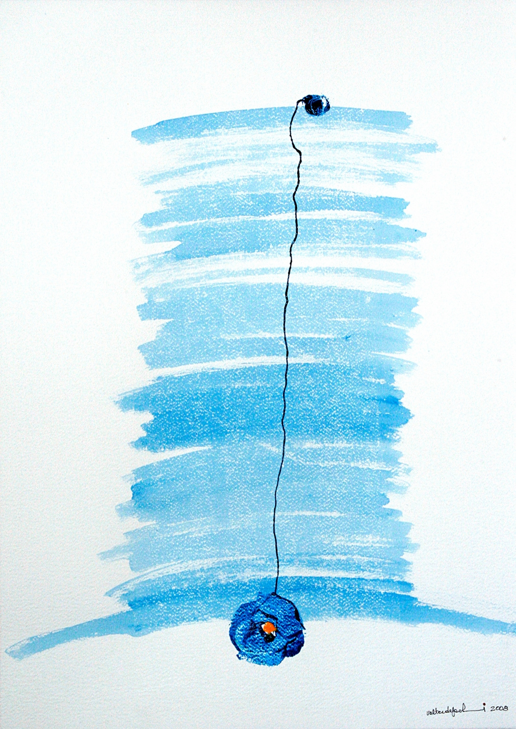 AVD00022 - 2008 - Dipendenze blu #02
Tecnica mista, acrilici, smalti e acquarello
Carta Fabriano 300gr.  50x70 - ART Gallery